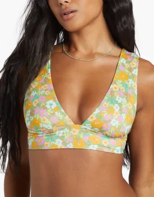 On the Bright Side Plunge Bikini Top
