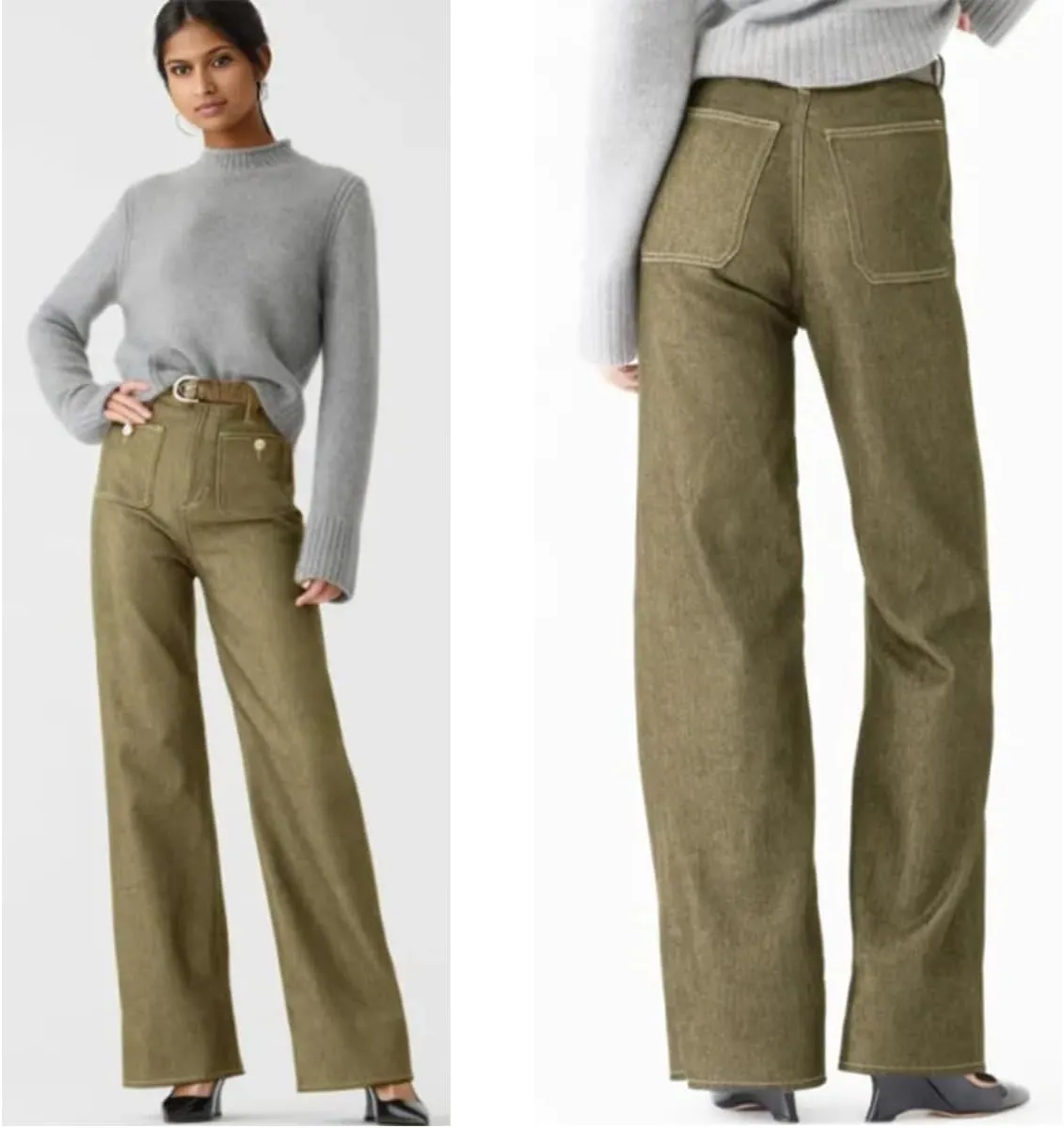 Oprah's Favorite - Tummy Control Sailor Wide Leg Trouser,Chiccurva Wide Leg Jeans, Oprah's Favorite Jeans