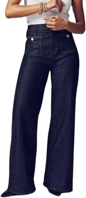 Oprah's Favorite - Tummy Control Sailor Wide Leg Trouser,Chiccurva Wide Leg Jeans, Oprah's Favorite Jeans