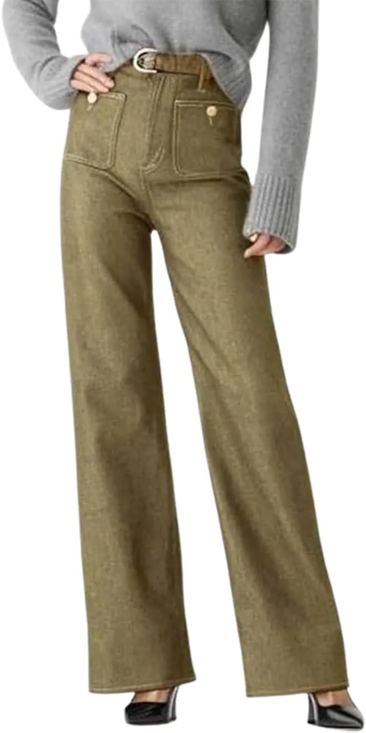 Oprah's Favorite - Tummy Control Sailor Wide Leg Trouser,Chiccurva Wide Leg Jeans, Oprah's Favorite Jeans
