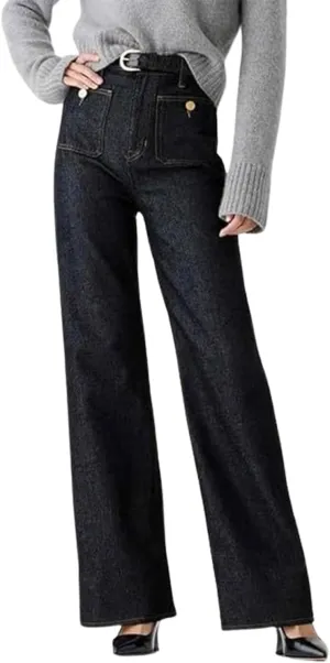 Oprah's Favorite - Tummy Control Sailor Wide Leg Trouser,Chiccurva Wide Leg Jeans, Oprah's Favorite Jeans
