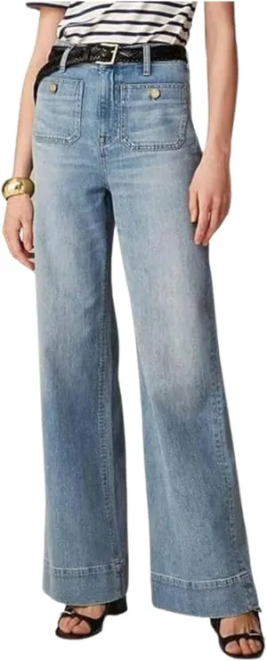 Oprah's Favorite - Tummy Control Sailor Wide Leg Trouser,Chiccurva Wide Leg Jeans, Oprah's Favorite Jeans