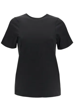 organic cotton t-shirt curved seams black 211 439 770 BLACK