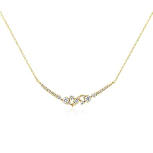 Orion Lab Diamond Boomerang Necklace