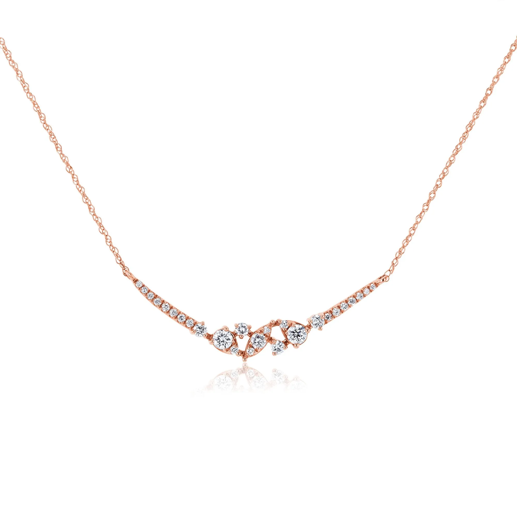 Orion Lab Diamond Boomerang Necklace