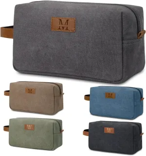 Personalized Toiletry Bag for Men Personalized PU Leather Toiletry Bag Engraved Name Initials Water Resistant Gift for Travel Christmas weddings (Style07)