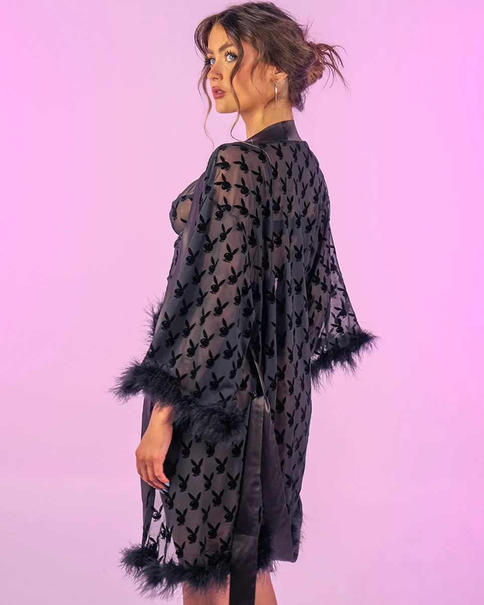 Playboy Bunny Noir Robe