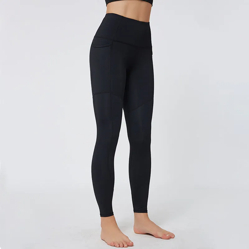 Pocket Stitching Nude Bulk Leggings For St. Patrick'S Day