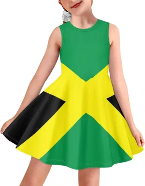 POLERO Mushroom Dress for Girls Summer Casual Party A-Line Midi Tank Dress Sleeveless Sundress for Kids 3-16 Years