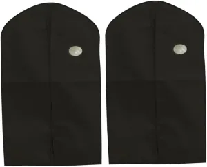 PRETYZOOM Clothes Dust Cover 2pcs Suit Covers Hanging Garment Bag 60x100cm Black Storage for Business