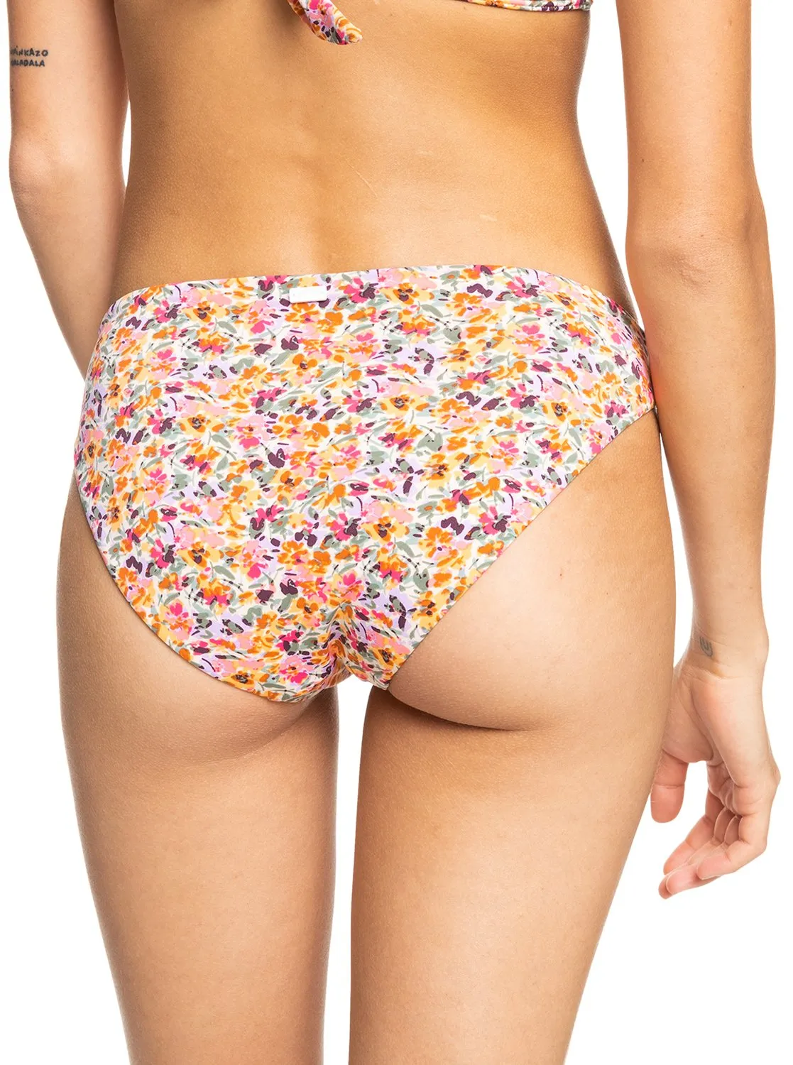 Printed Beach Classics Hipster Bikini Bottom - Pastel Rose Swept Up Floral