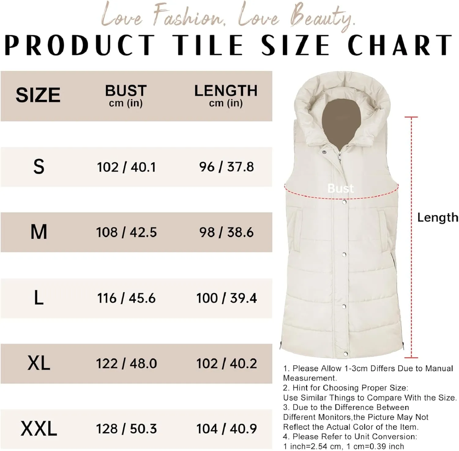Puffer Vest for Women Long Down Hooded Vest Womens Sleeveless Zip Up Jacket Winter Thick Coats with Pockets