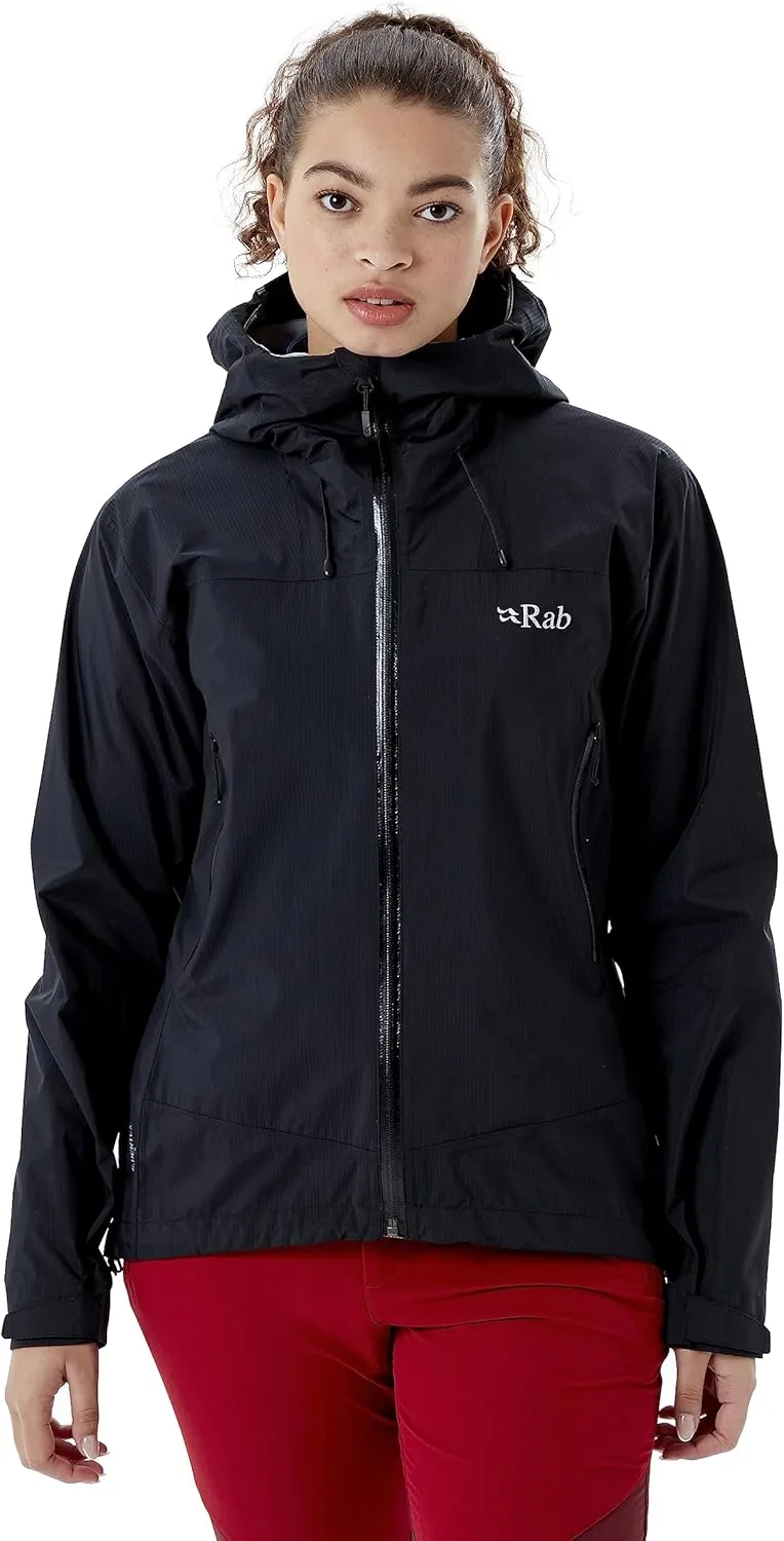 Rab Women's Downpour Plus 2.0 Waterproof Breathable Jacket for Hiking & Climbing