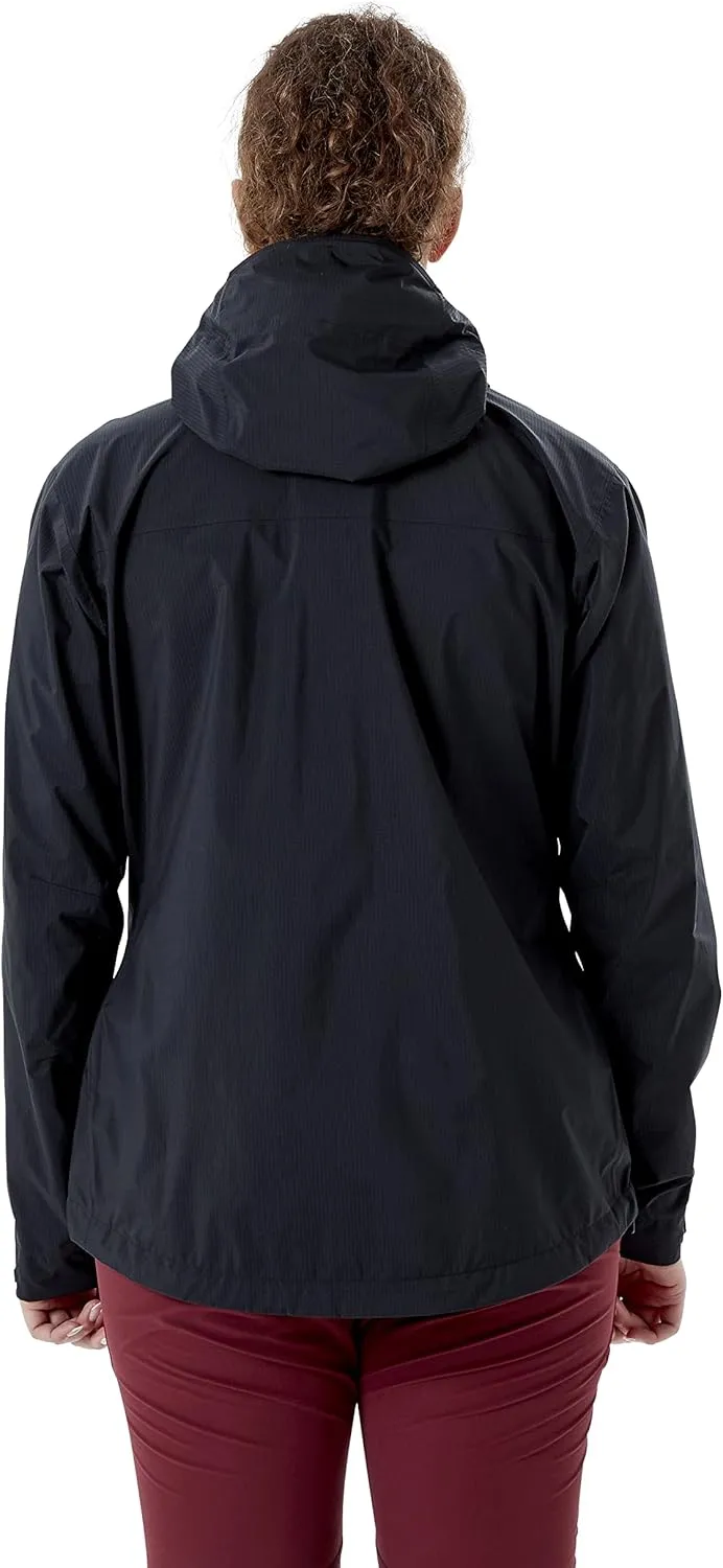 Rab Women's Downpour Plus 2.0 Waterproof Breathable Jacket for Hiking & Climbing