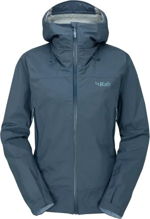 Rab Women's Downpour Plus 2.0 Waterproof Breathable Jacket for Hiking & Climbing