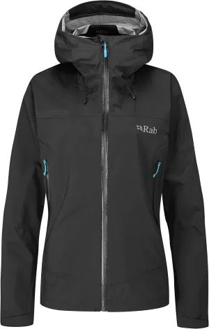 Rab Women's Downpour Plus 2.0 Waterproof Breathable Jacket for Hiking & Climbing