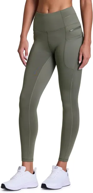 RBX Fleece-Lined Leggings for Women Yoga Pants with Pockets Gym Pants for Cold Weather Full-Length Leggings for Running Yoga