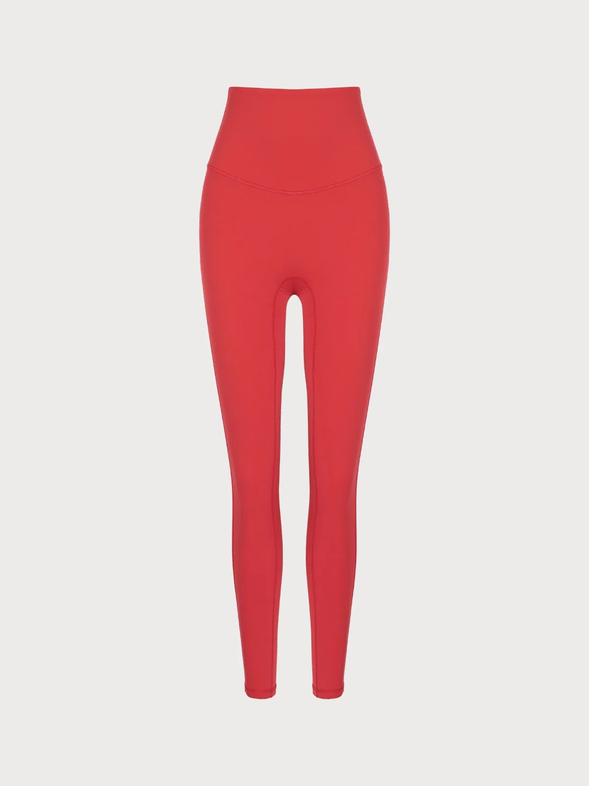 Red Natural Waisted Leggings 24”