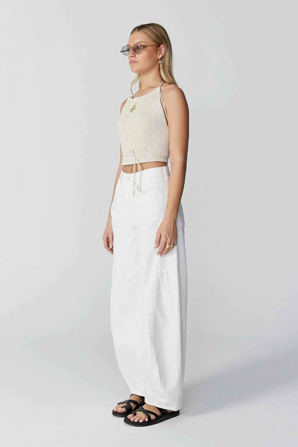 REN HANDKERCHIEF KNIT TOP