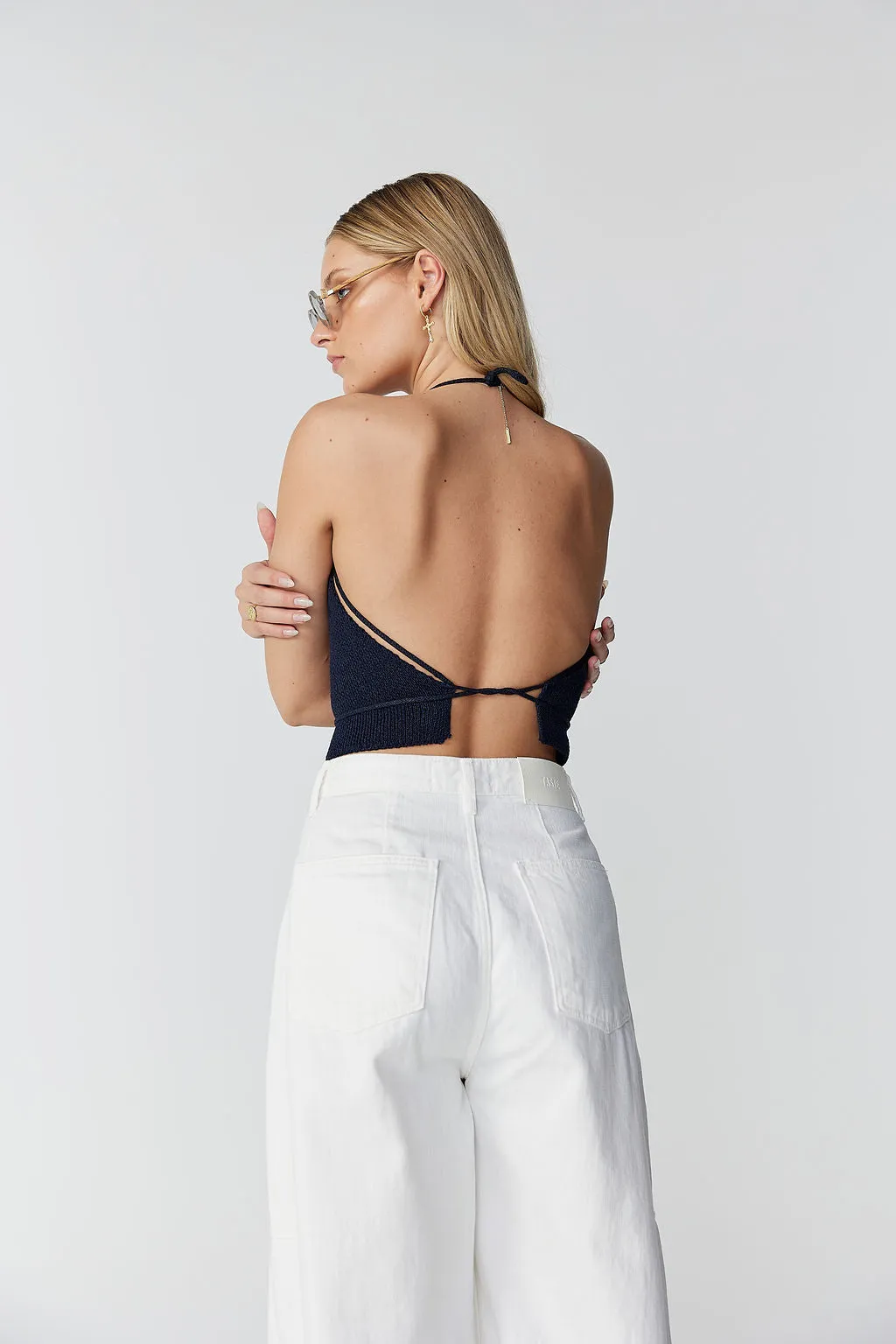 REN HANDKERCHIEF KNIT TOP