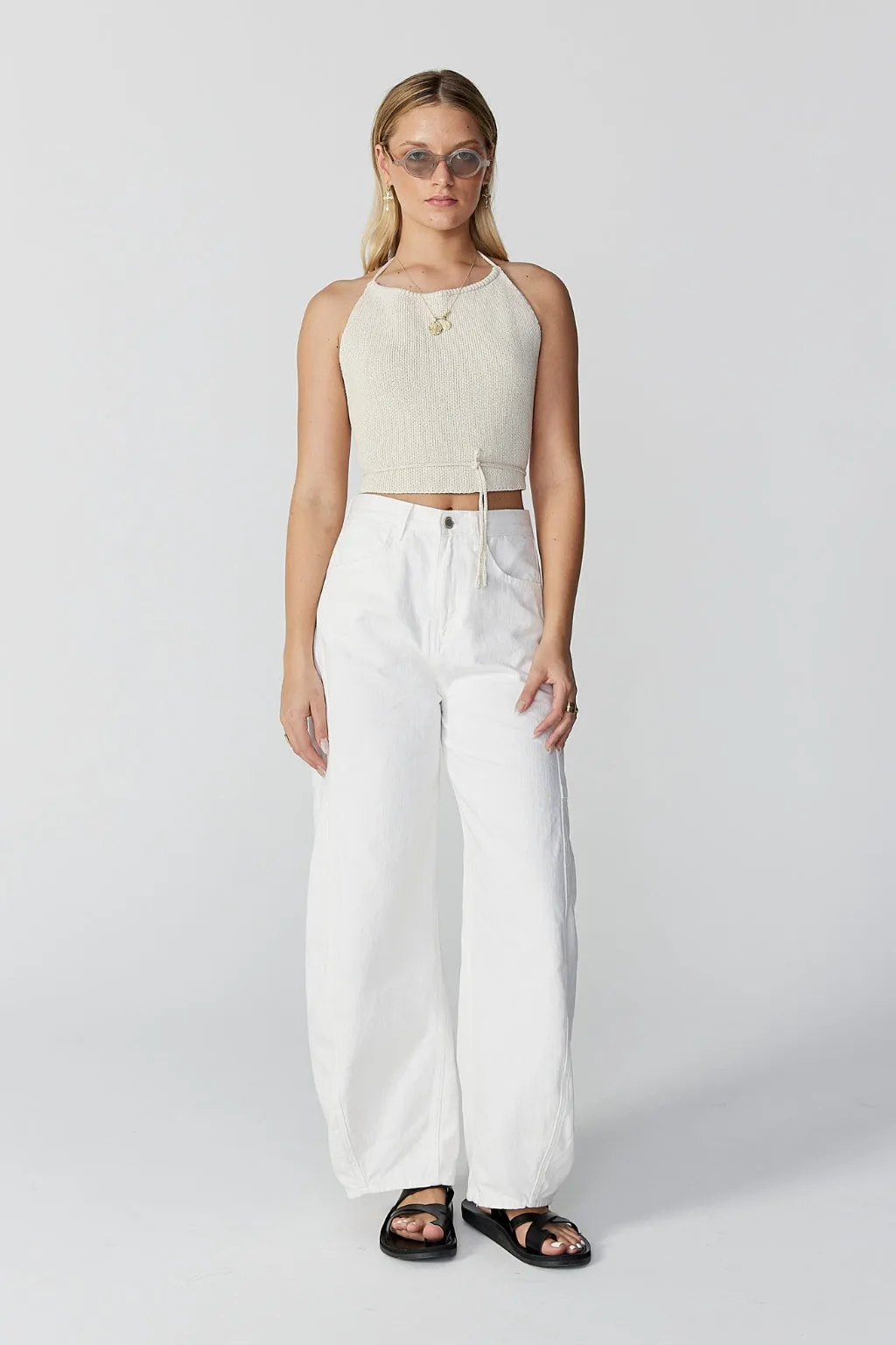 REN HANDKERCHIEF KNIT TOP