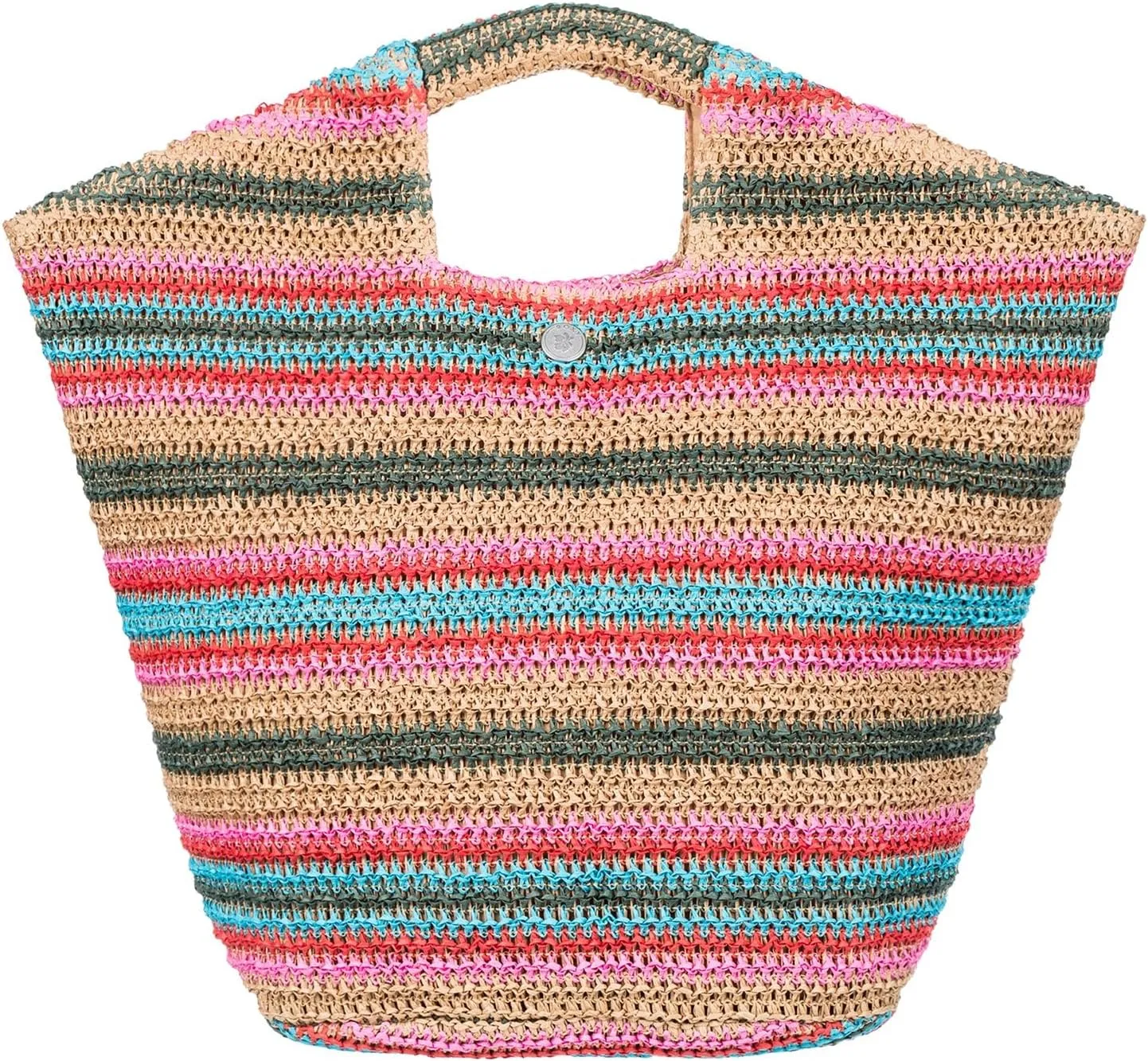 Roxy Women's Beach Tote Bag | Travel | Vacation | Straw | Lightweight | Breathable