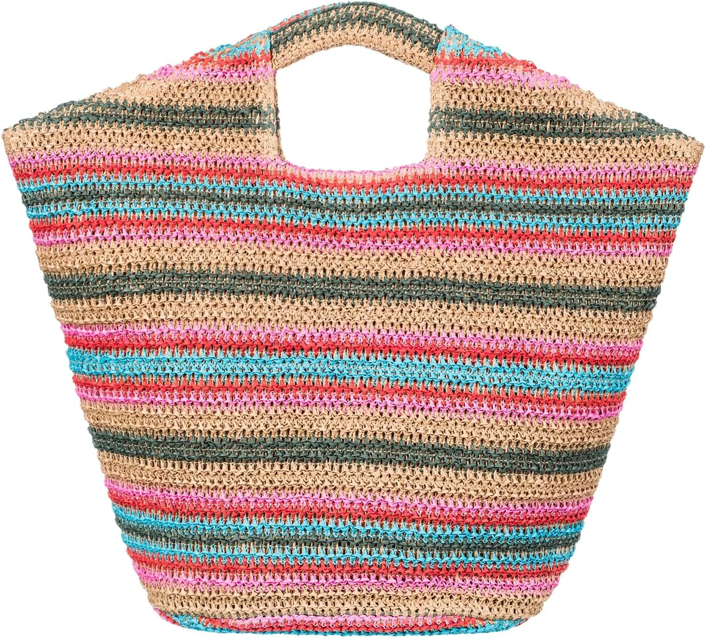 Roxy Women's Beach Tote Bag | Travel | Vacation | Straw | Lightweight | Breathable