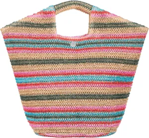 Roxy Women's Beach Tote Bag | Travel | Vacation | Straw | Lightweight | Breathable