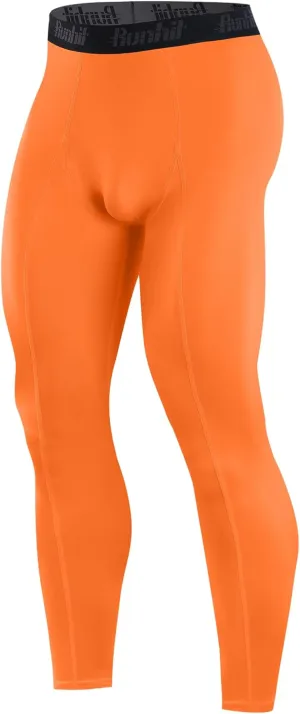Runhit Mens Compression Pants Running Tights Workout Leggings Athletic Base Layer Pants for Sports Yoga Basketball