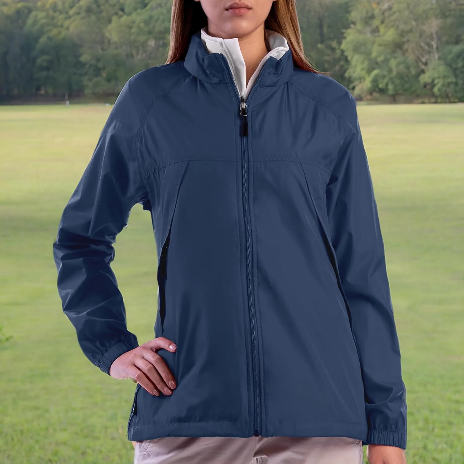 SCOTTeVEST Pack Windbreaker Jacket for Women - 19 Hidden Pockets - Lightweight Water Repellent Coat for Travel & More
