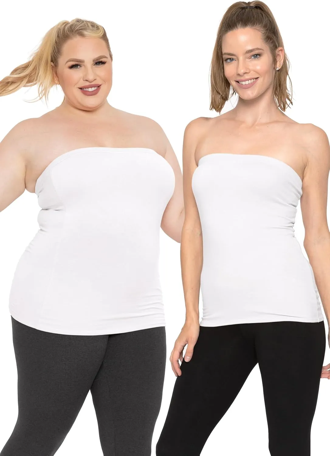STRETCH IS COMFORT Women's & Plus Mid and Long Length Tube Top | X Small - 5X