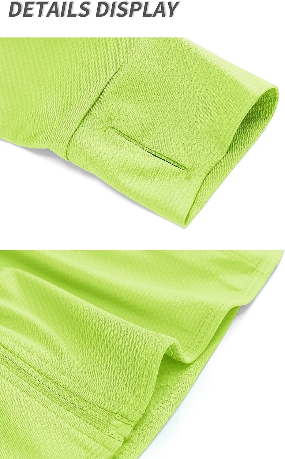 TACVASEN Women's Athletic Jackets Lightweight UV Protection Shirts Full Zip Workout Jacket UPF 50  Long Sleeve Sun Shirt