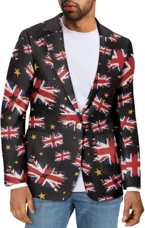 TOADDITDO Men's Casual Sport Coat Lightweight Wedding Blazer One Button Business Suit Jackets for Dinner,Prom,Party