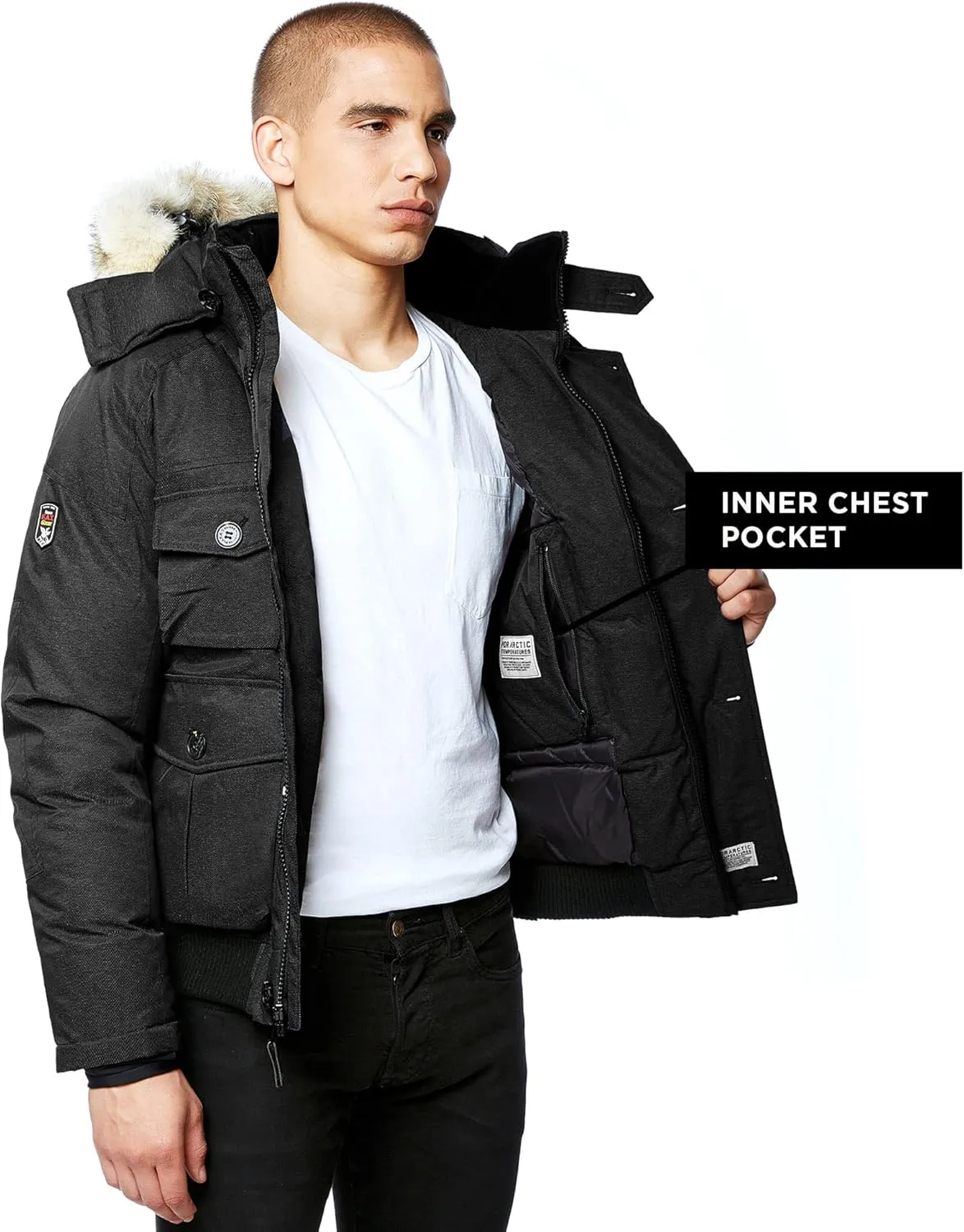 Triple F.A.T. Goose Men's Rockland - Men's Winter Parka - Winter Jackets For Men - Puffer Jacket Men - Mens Down Coats