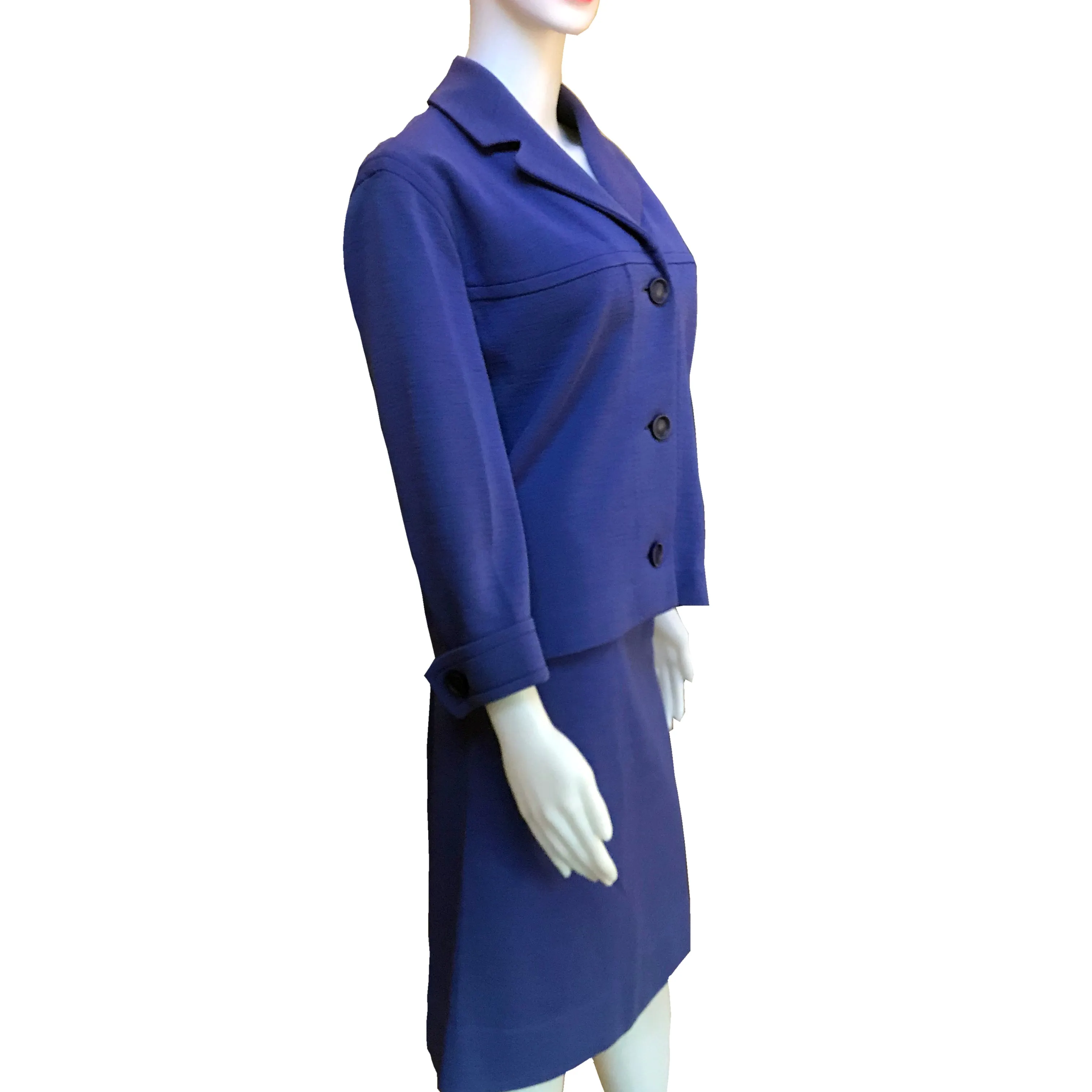 Vintage 1960s Shillito's Periwinkle Blue Skirt Suit