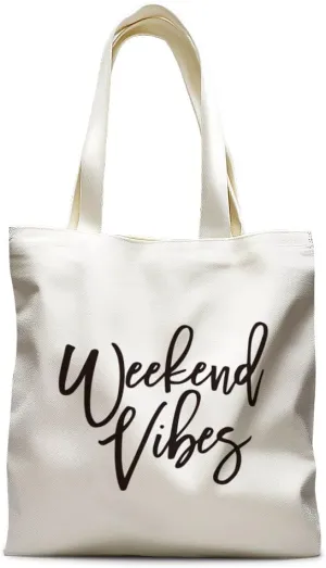 Weekend Vibes,2025 Weekend Trip Gifts for Women Friend,Bestie Vacation Canvas Tote Bag for Bachelorette Party,Road Trip,Sturdy Lightweight Large Shoulder Totebag for Shopping Beach-20