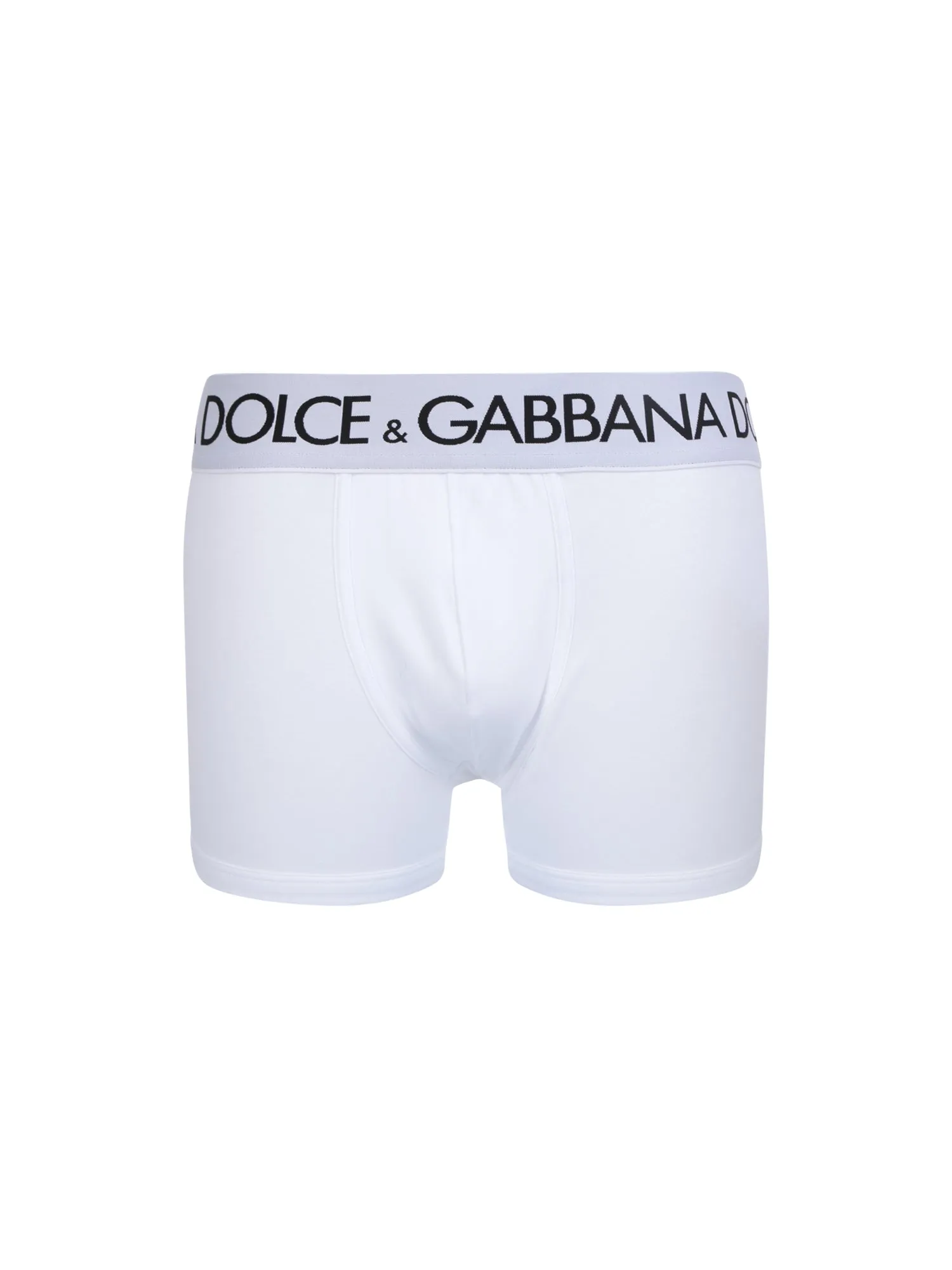 White bi-elastic boxer shorts
