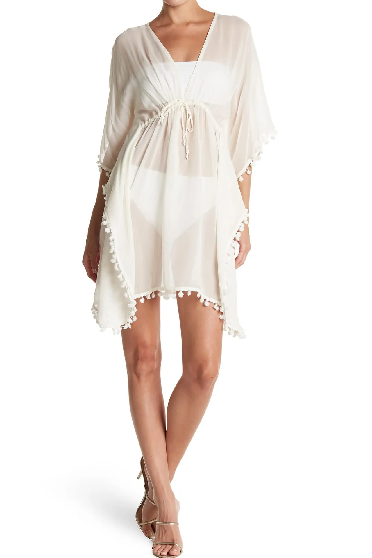 White Kimono Cover Up