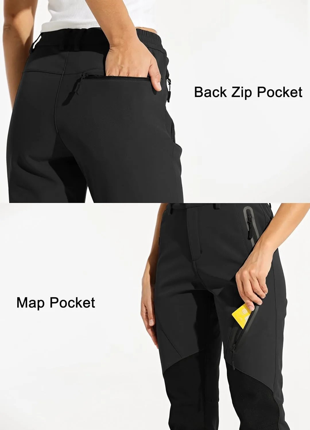Willit Women's Snow Pants Waterproof Warm Winter Hiking Pants Outdoor Pants Insulated Cold Weather