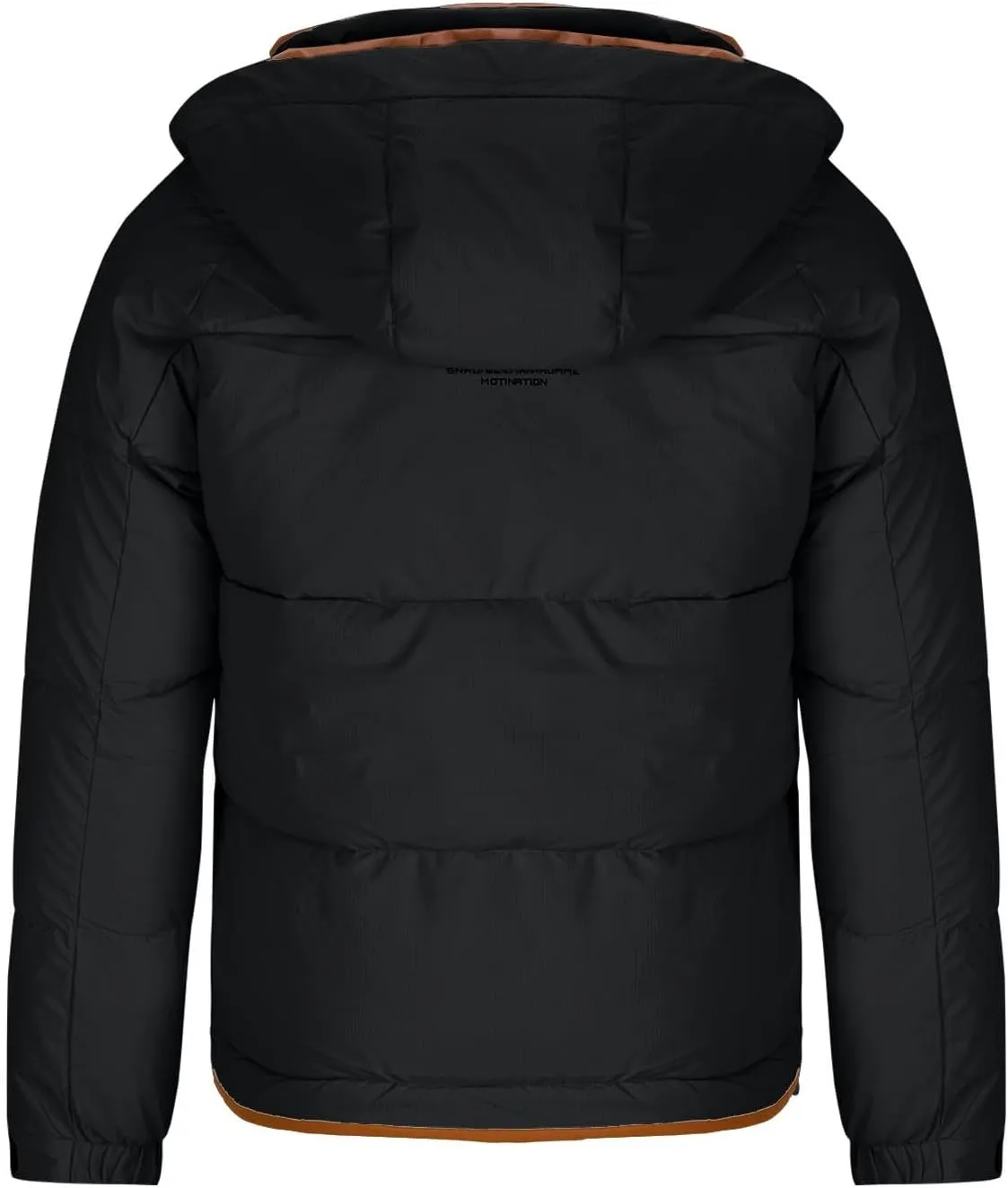 Winter Jackets for Men Fashion Hood Full Zip Warm Padded Coats Lightweight Insulated Outdoor Cargo Jacket with Pocket