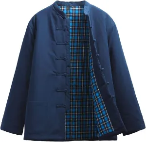 Winter Tang Suit Jackets Cotton Padded Coats Men Thick Warm Tai Chi Uniform Long Sleeve Chinese Clothes