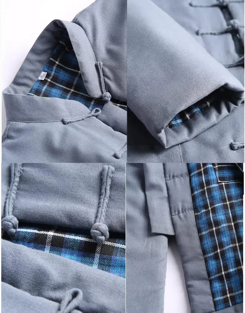Winter Tang Suit Jackets Cotton Padded Coats Men Thick Warm Tai Chi Uniform Long Sleeve Chinese Clothes