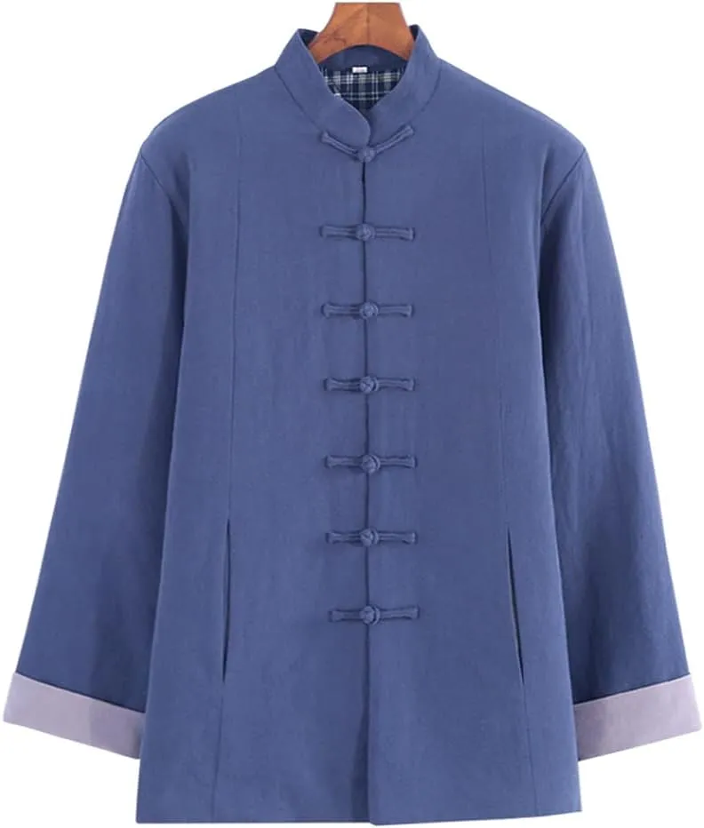 Winter Thick Tang Suit Jackets Cotton Padded Coats Men Warm Tai Chi Uniform Chinese Kung Fu Clothing Shirt