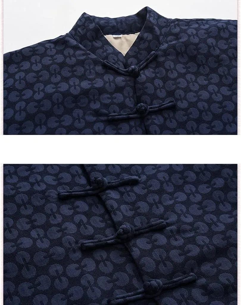 Winter Thick Tang Suit Jackets Cotton Padded Coats Men Warm Tai Chi Uniform Chinese Kung Fu Clothing Shirt