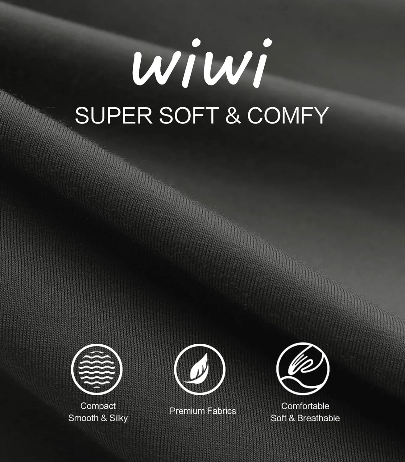 WiWi Women's Capri Pajama Pants Viscose from Bamboo Lounge Casual Bottoms Capris with Drawstring S-XXL