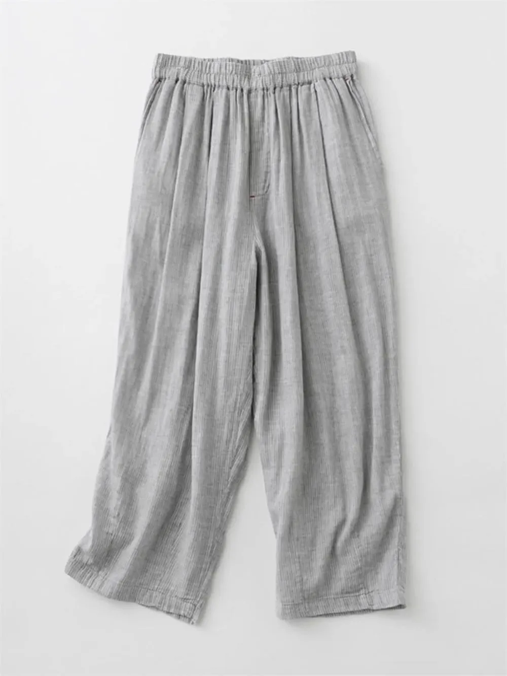 Women Casual Loose Stripe Office Harem Pants Summer Vintage Wide Leg Pants Trousers