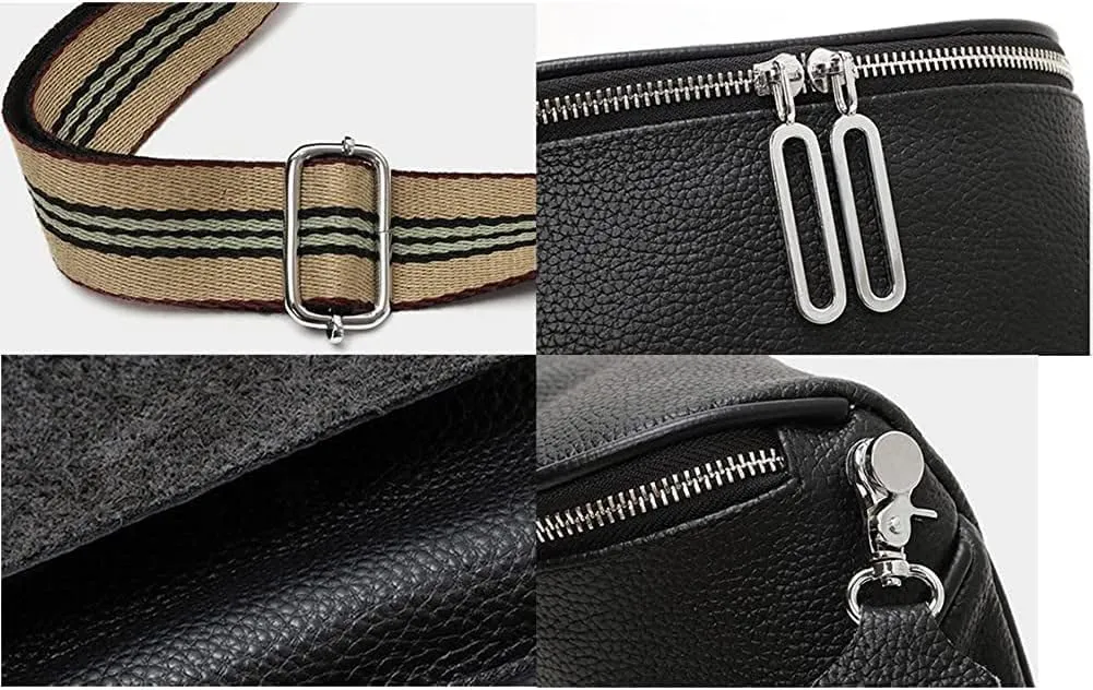 Women Fashion Crossbody Bags Skin-Friendly Saddle Bag Breathable Leisure Chest Bag