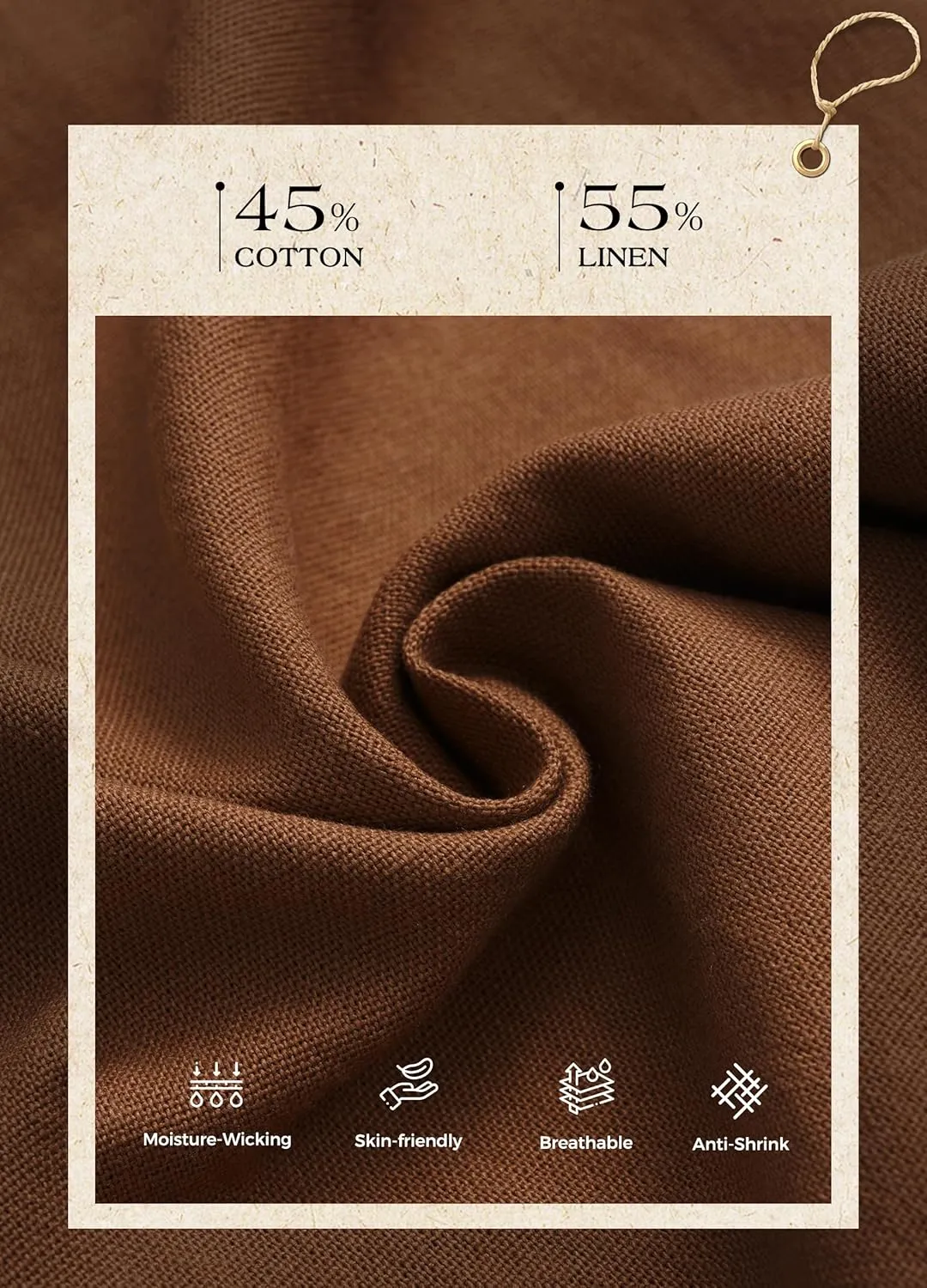 Women Linen Pants Wide Leg Palazzo Pants Cotton Linen Drawstring Summer Pants with Pockets 29"/31"/ 33"