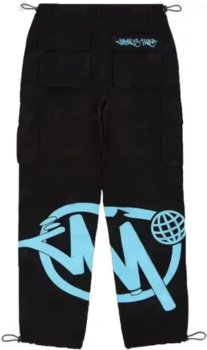 Womens Cargo Pants Y2K High Waist Baggy Overalls Jeans New Hip Hop Rock Minus Two Loose Joggers Trousers Streetwear