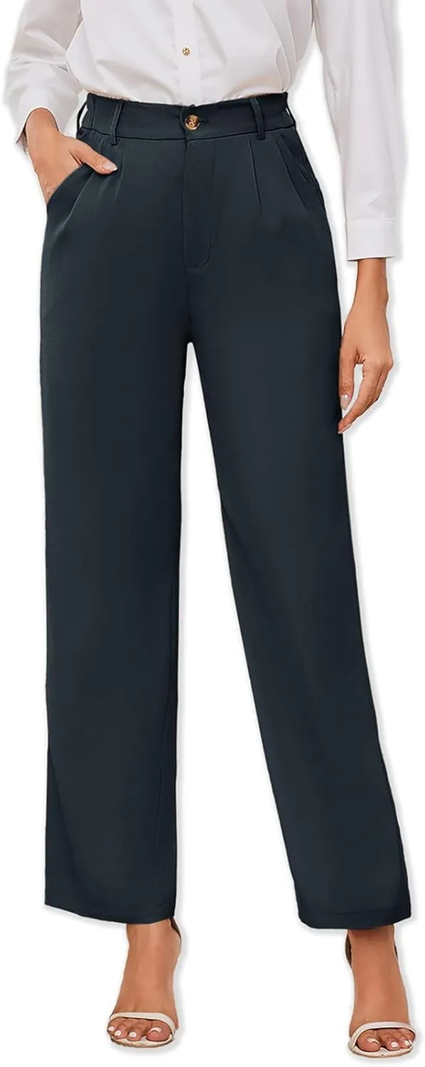 Women's Casual Wide Leg Pants Women Business Casual Pants Dress Pants Work Trousers for Women